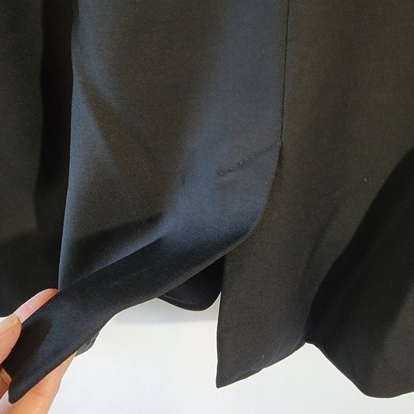 J. Crew Italian Wool Single Breasted Blazer Sz 12 Navy Blue Corporate Office - Picture 9 of 11